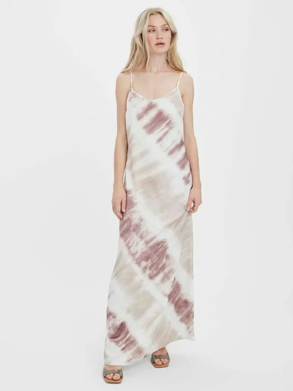 Women's Tye Die Satin Dress,Multi Casual Women's Japanese 