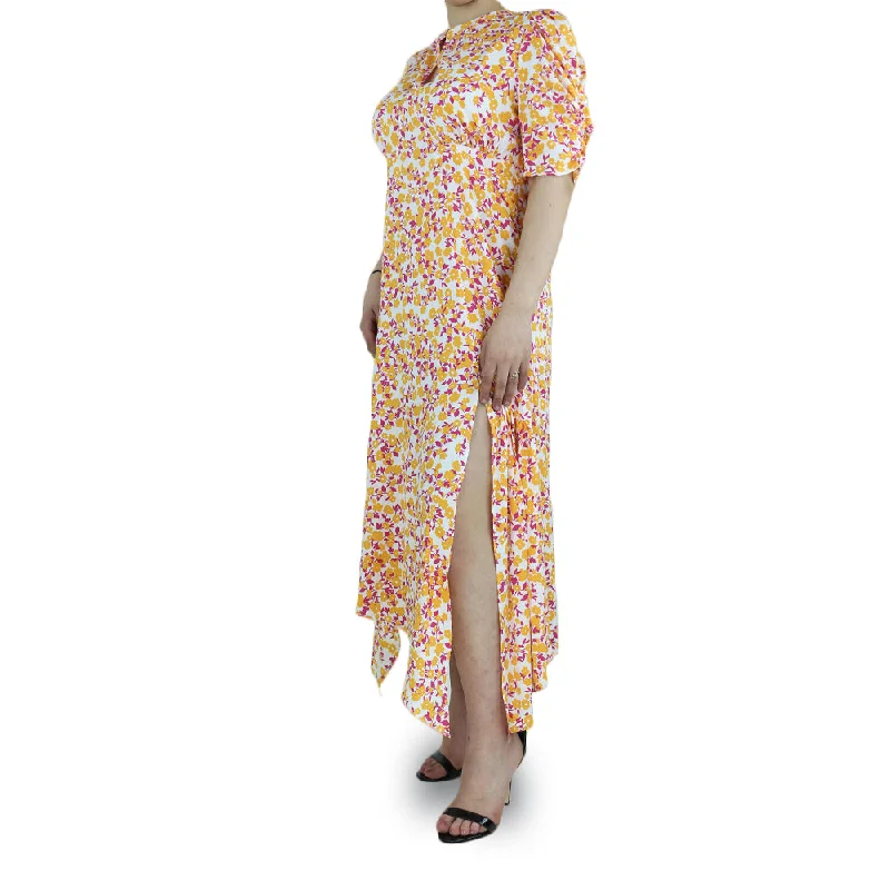 Women's Floral Casual Long Dress,Multi Refined Women's Velvet