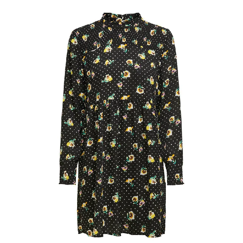 Women's Floral Dress,Black Vacation