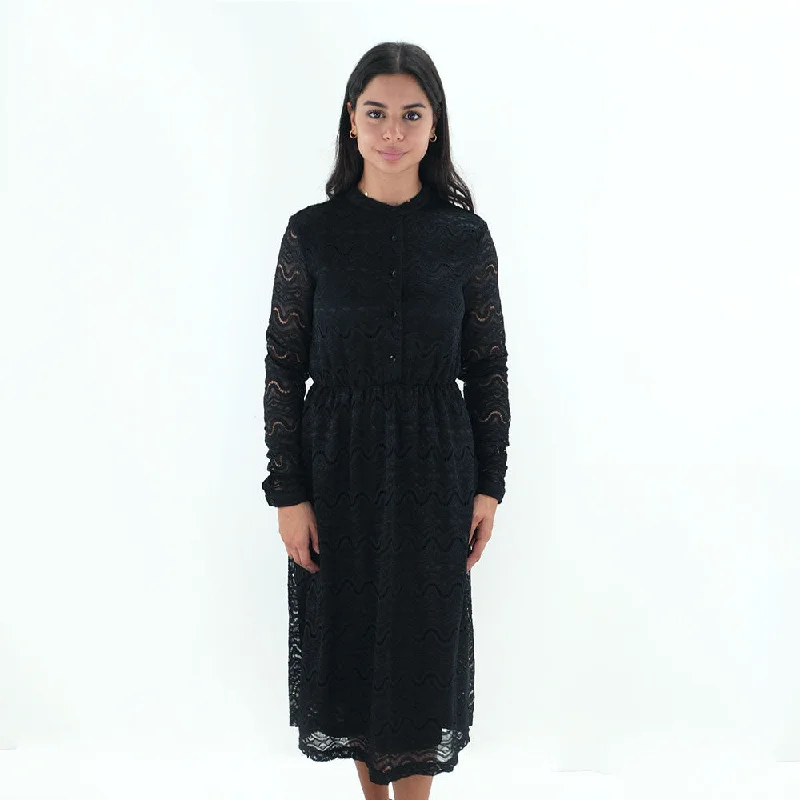Women's All Over Lace Dress,Black Sporty Women's Athleisure 