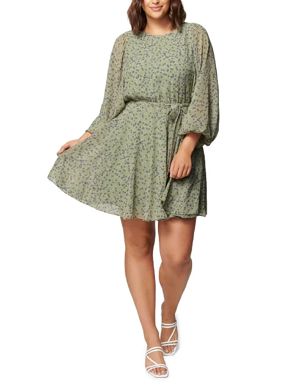 Women's Floral Dress,Mint Laid - back Women's Style