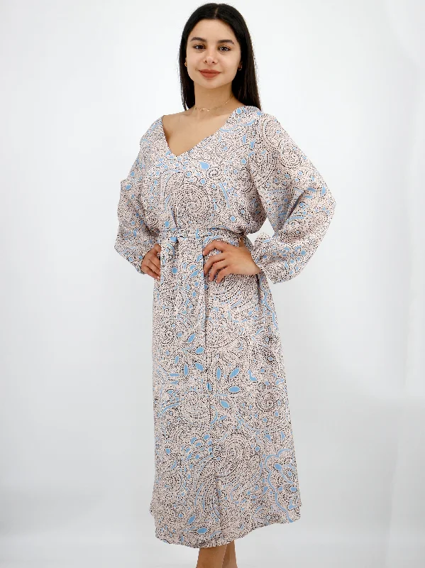 Women's Graphic Printed MIDI Dress,Multi Elegant Women's Formal 
