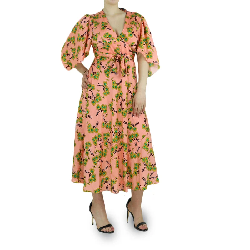 Women's Floral Long Dress,Multi Vacation