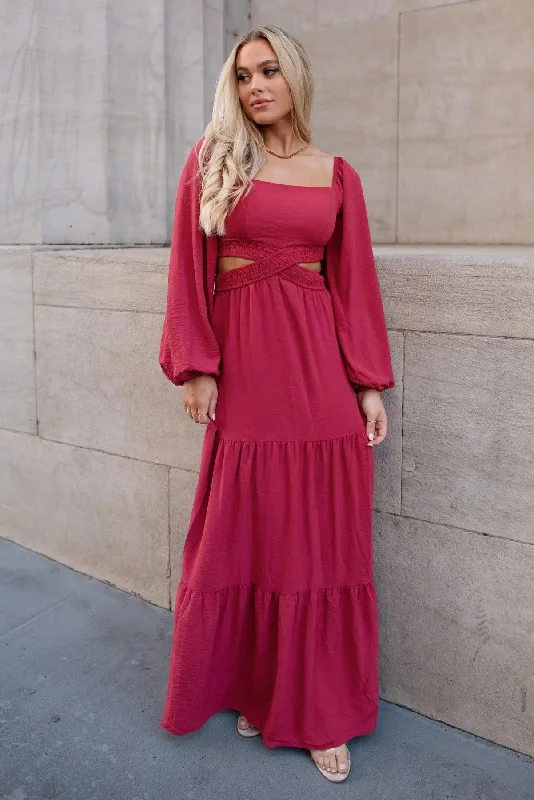 Amara Rose Cut Out Maxi Dress - Final Sale European