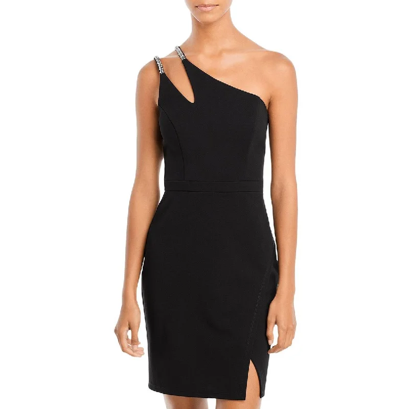 Aqua Womens Panel Mini Cocktail and Party Dress