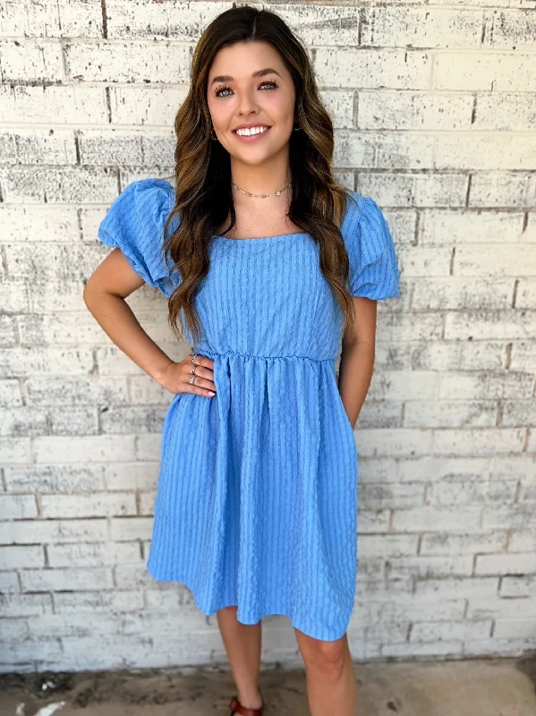 Baby Boy Blue BabyDoll Dress Sophisticated Women's 