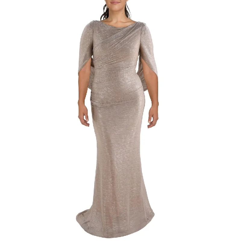 Betsy & Adam Womens Metallic Long Cocktail And Party Dress Sustainable Organic