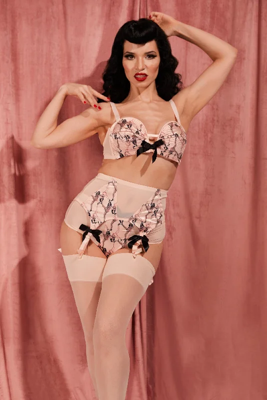 Showgirl Pink Overwire Bra Polished Women's Silk