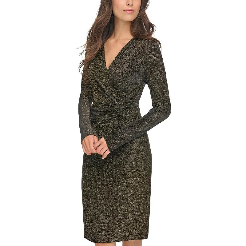 Calvin Klein Womens Velvet Cocktail And Party Dress Stylish Women's Neon