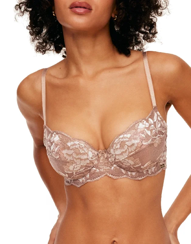 Chelsi Women's Unlined Demi Bra Compression