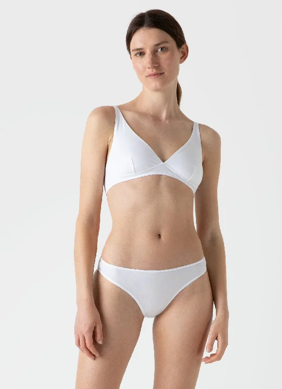 Women's Cotton Brief in White Hip Women's Urban
