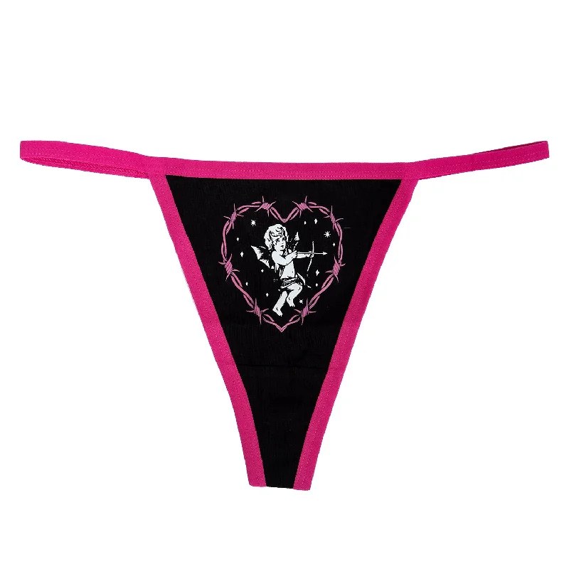 Evil Cupid Thong Underwear Dapper Women's Bow - adorned