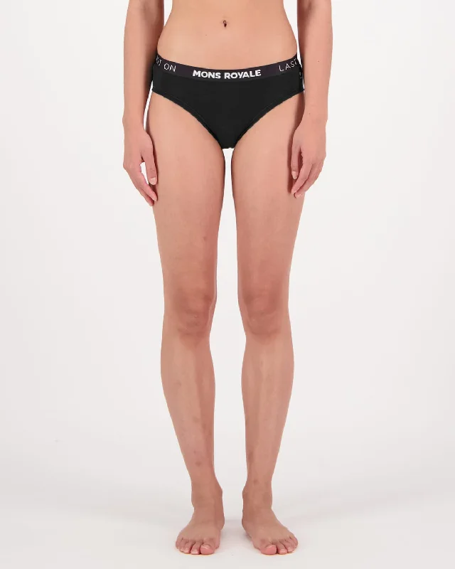 FOLO Merino Brief - Black Athletic Women's 