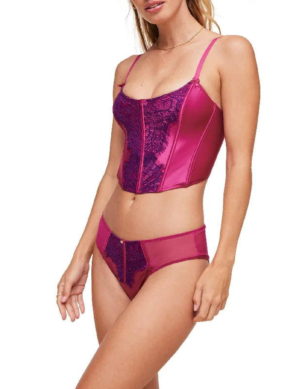 Geneviève Women's Cropped Corset & Panty Set Relaxed Women's 