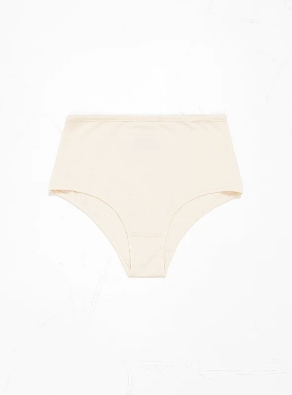 High Rise Briefs Ecru Hip Women's Retro