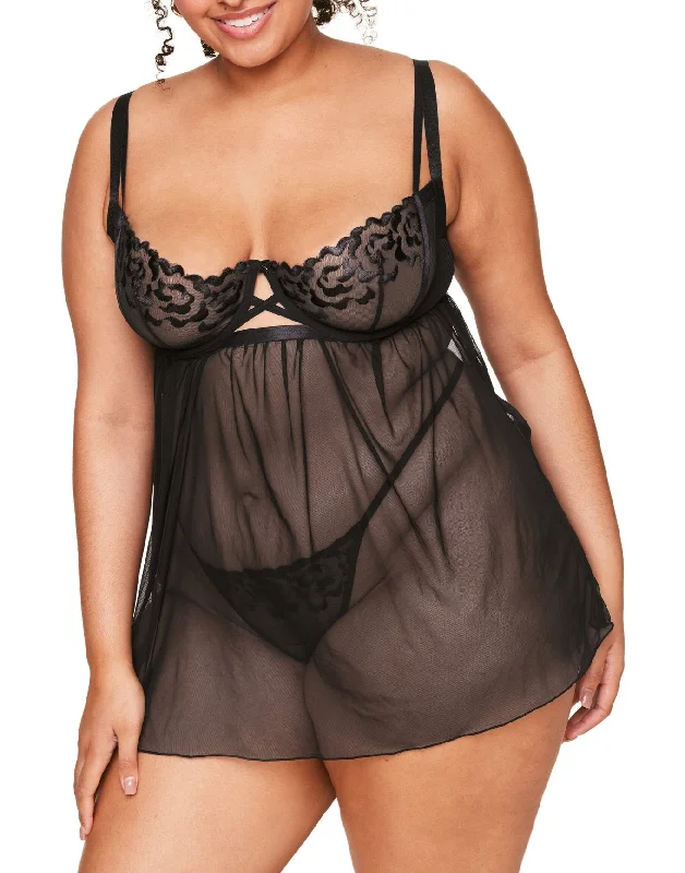 Jestina Women's Plus-Size Babydoll Lingerie Practical Women's Multi - 