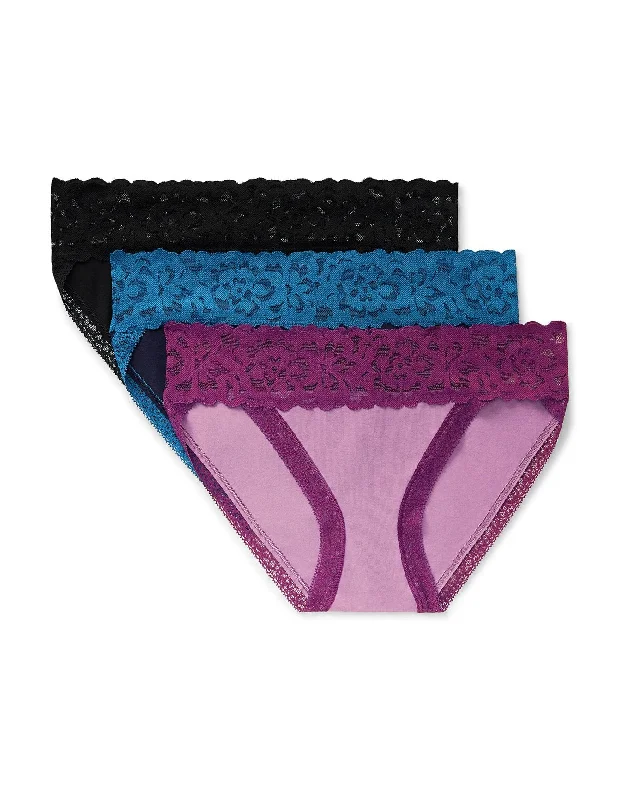 Joanie Women's Plus-Size Bikini Bikini Panties (Pack Of 3) Laid - back Women's Style