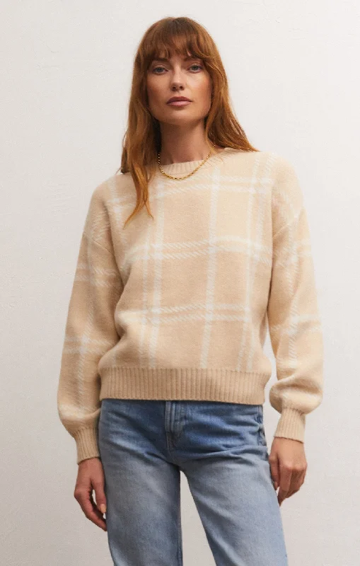 Jolene Plaid Sweater Traditional Women's 