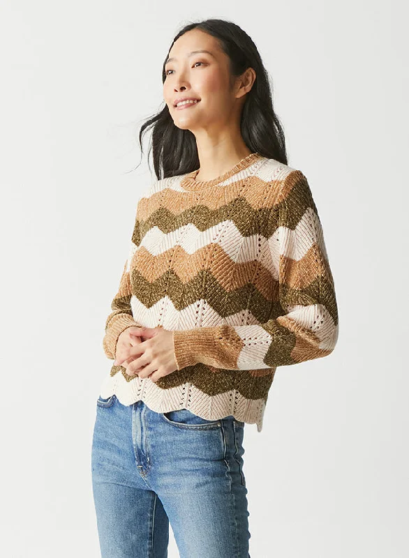 Lakin Chevron Stripe Youthful Women's Anime - inspired