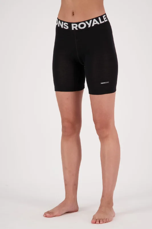 Low Pro Merino Bike Liner - Black Artistic Women's Hand - painted