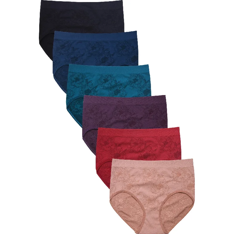 SOFRA LADIES SEAMLESS BRIEF PANTY (LP0249SR)