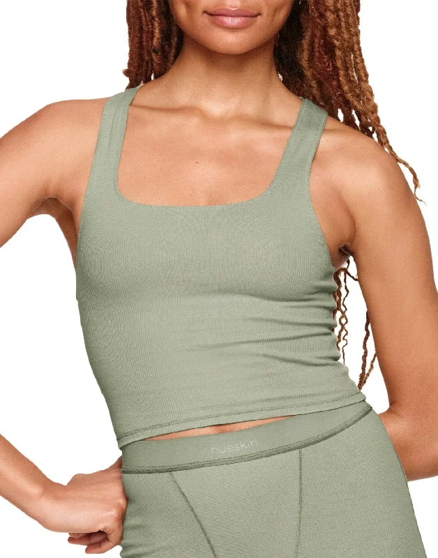Nueskin Jody Women's Rib Cotton Cropped Tank Women