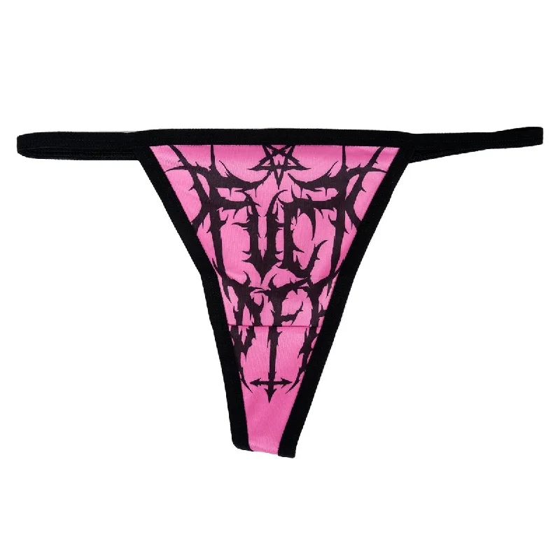 Pink F Off Thong Underwear Earthy Women's 