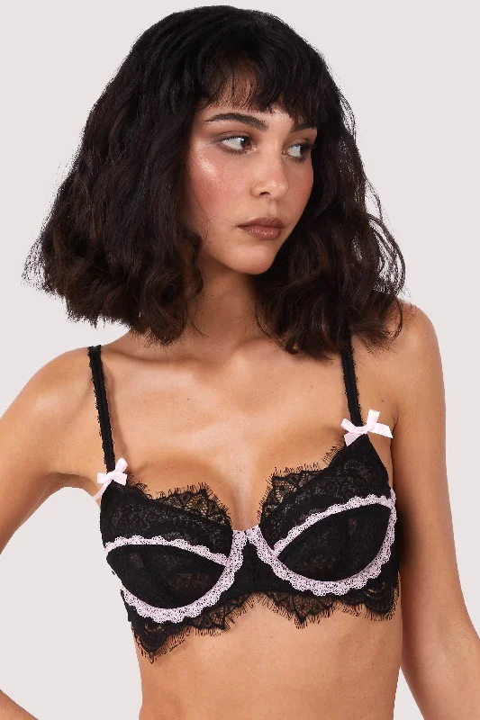 Caresse Black Lace Bra Women