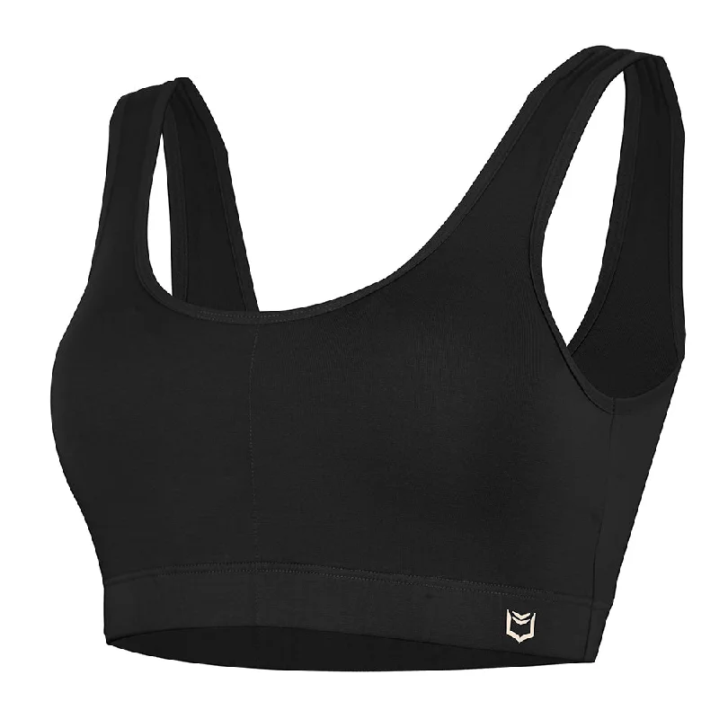 SHEATH Bamboo Padded Comfort Bralette Sleek Women's Metallic