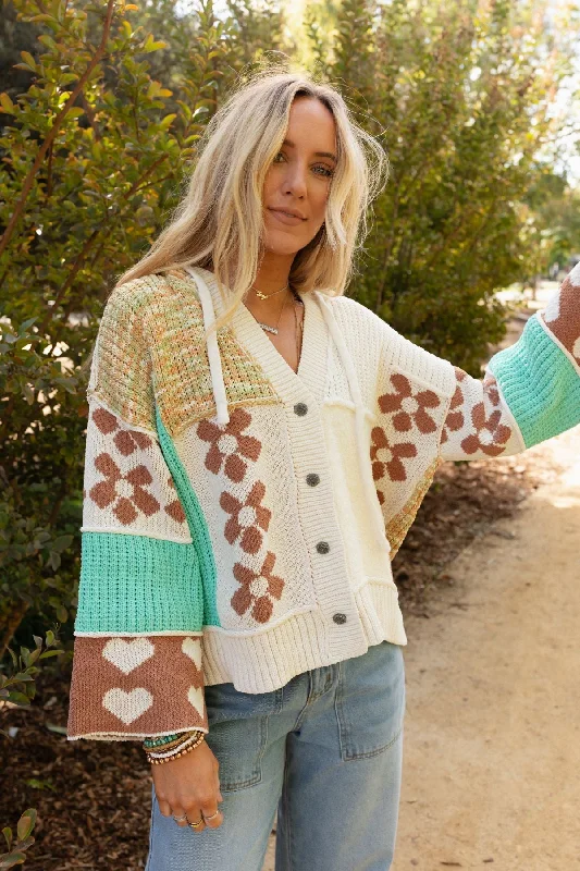 Shes A Wildflower Cardigan - Multi Sustainable Organic