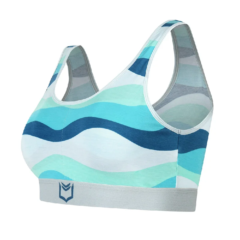 SHEATH Ocean Wave Sports Bralette Feminine Women's Style 