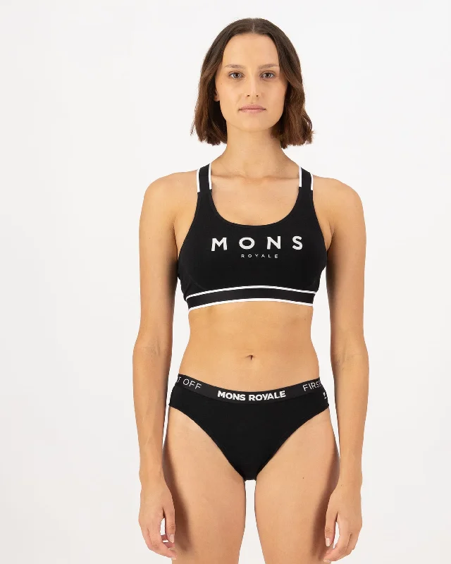 Stella Merino X-Back Bra - Black purpose
