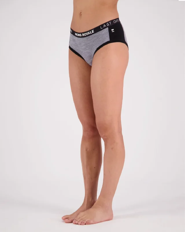 Sylvia Merino Boyleg - Grey Heather / Black Preppy Women's College