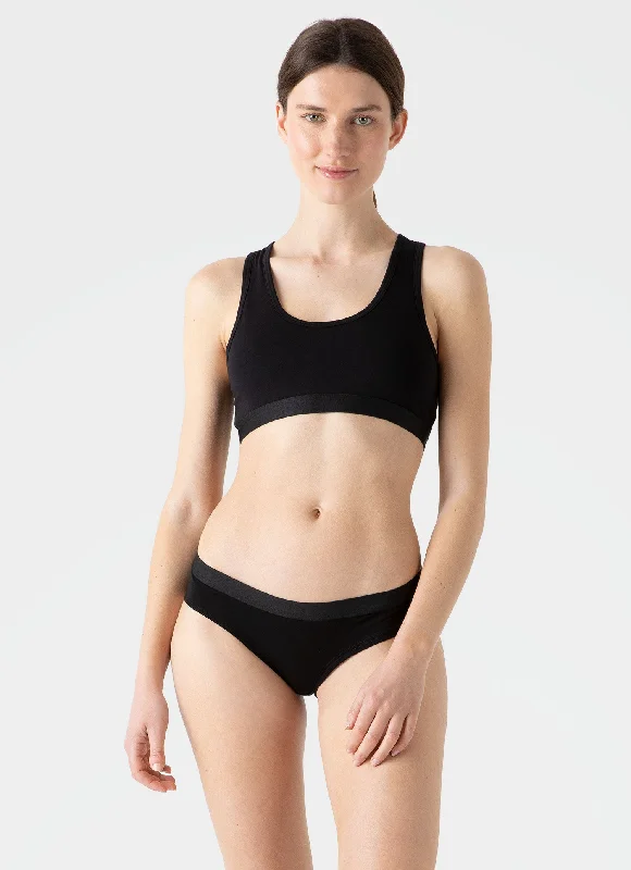 Women's Hipster Pant in Black Business