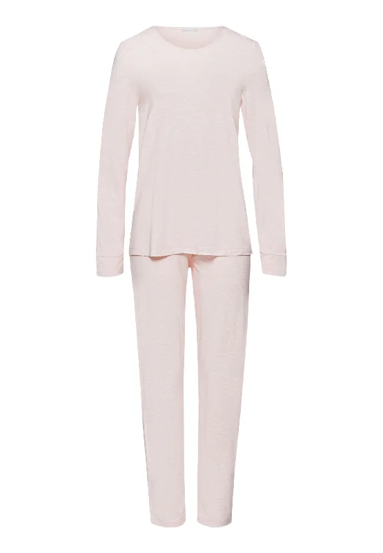 Natural Elegance Drop Shoulder Pajama Set | Rose Melange 74951-2899