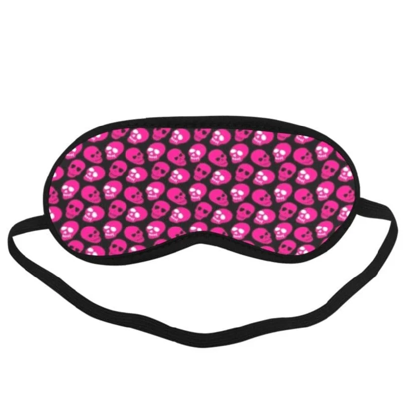 Bright Pink Skulls Sleep Mask Sleeping Mask