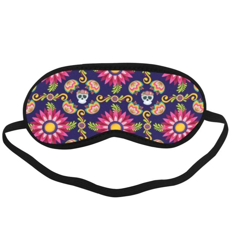 Colorful Mexican Skulls Sleeping Mask