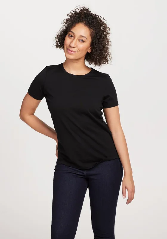 Liza Crew Neck Tee - Black