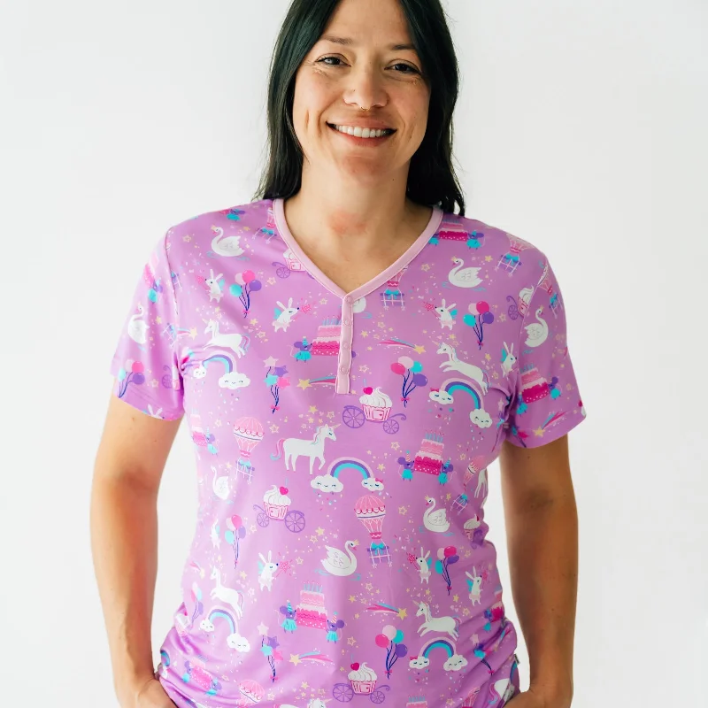 Magical Birthday Women's Short Sleeve Pajama Top