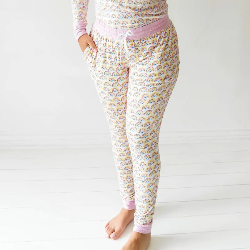 Pastel Rainbows Women's Pajama Pants