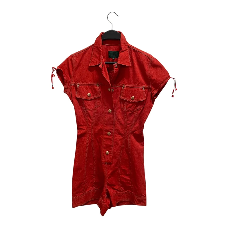 JUNIOR GAULTIER/Overall/42/Cotton/RED/ Casual Women's Japanese 