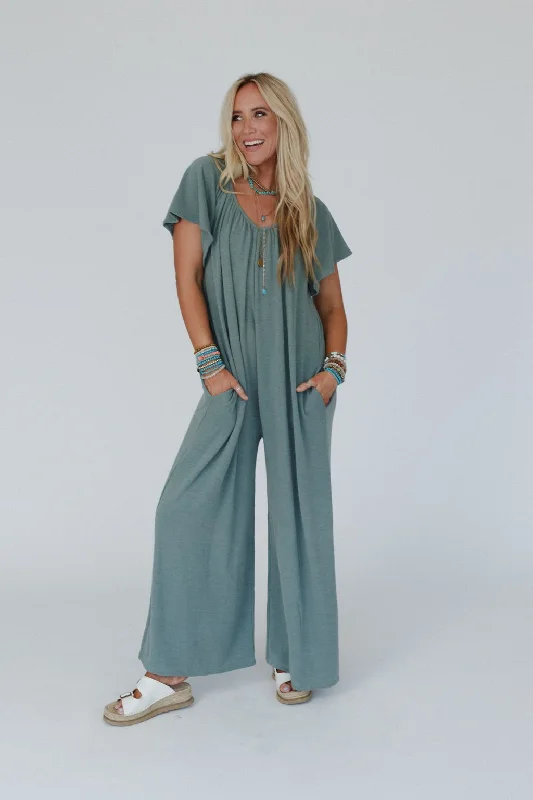 The Nest Calista Jumpsuit - Sage Cool Women's Skate
