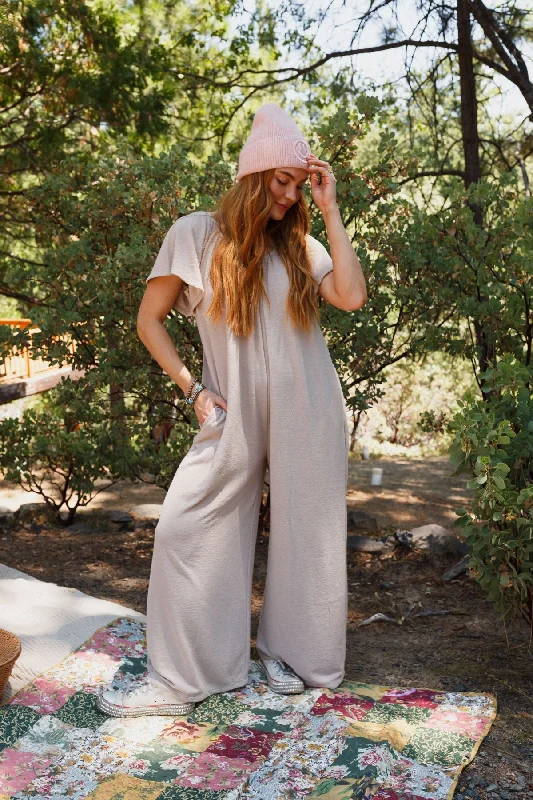 The Nest Calista Jumpsuit - Taupe Refined Women's 
