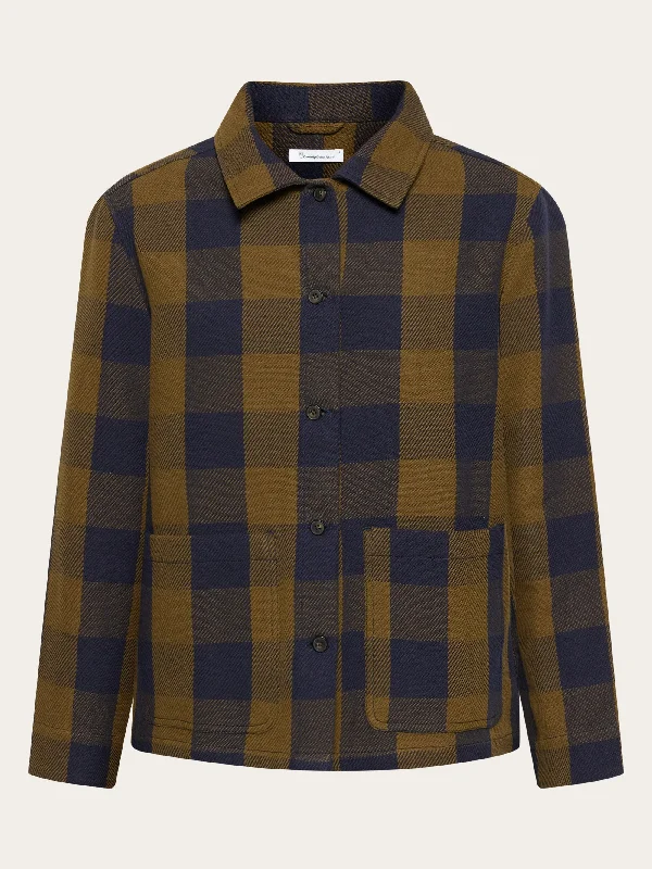 Classic check overshirt - GOTS/Vegan - Beige check British Gentlewoman Style