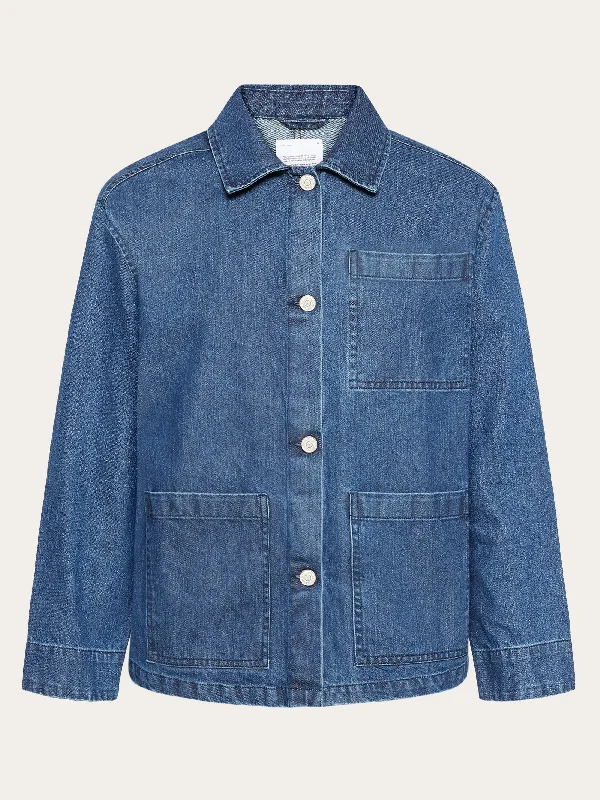 Classic denim overshirt - GOTS/Vegan - Dark Blue denim Modern Women's Tech