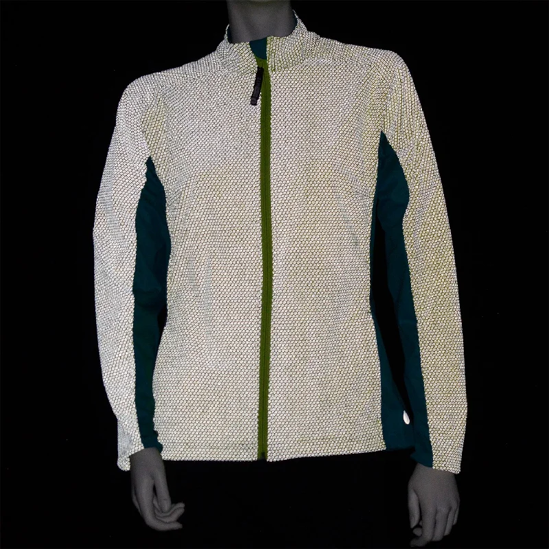 Dover Women's Softshell Reflective Running Jacket in Flo Lime/Peacock Trendy Women's Oversized Dover Women's Softshell Reflective Running Jacket in Flo Lime/Peacock Trendy Women's Oversized