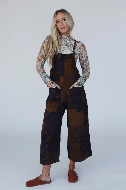 Ensley Jumpsuit - Mustard Practical Women's Multi - 