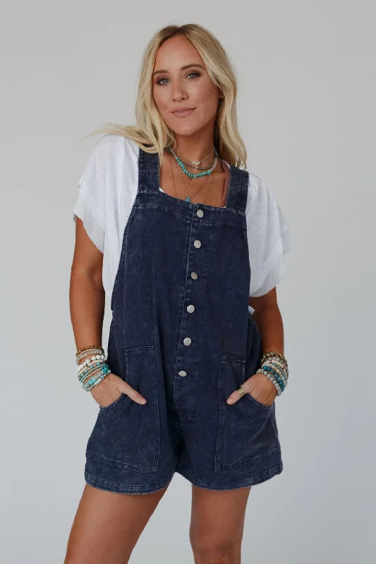 Garden Shade Romper - Navy Australian Beach