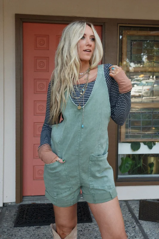 Jordyn Romper - Olive Relaxed Women's 