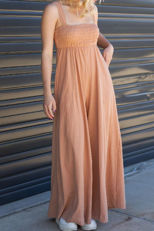Carried Away Sleeveless Jumpsuit by For Good Gym